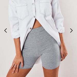 NWT Grey Biker Shorts